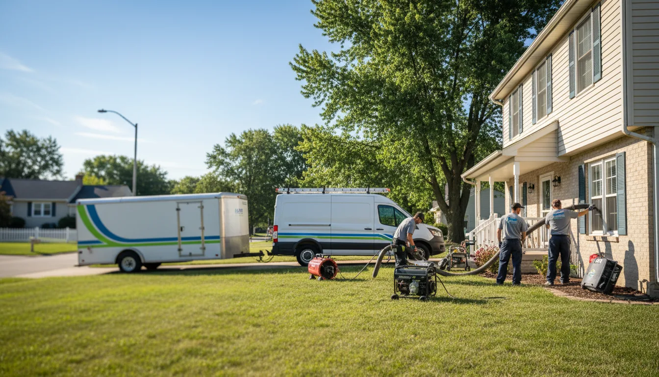 Flooded Basement Restoration And Cleanup With Repair in Union, MI near me